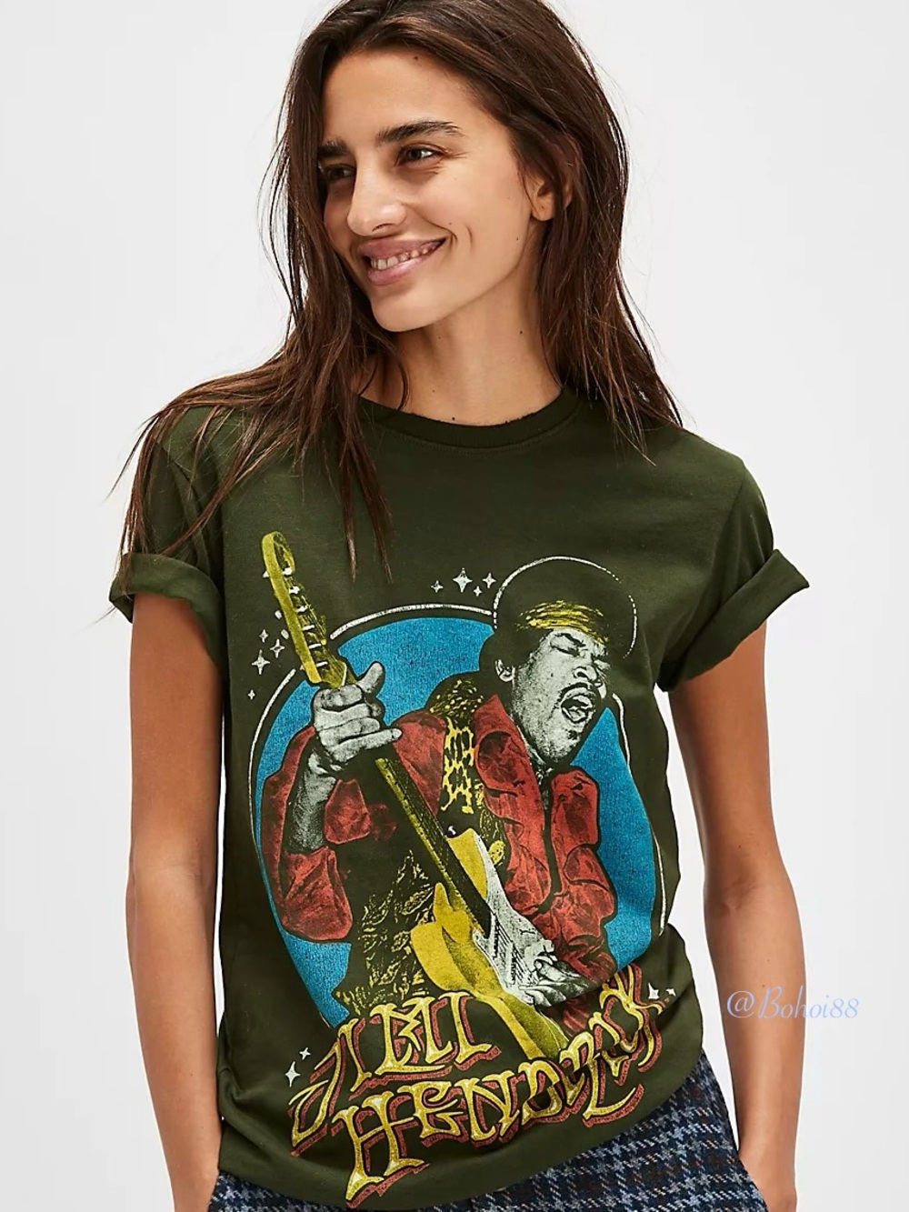 NWT Free People Junk Food Jimi Hendrix Graphic Tee